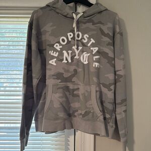 Aeropostale Gray Camo Hoodie